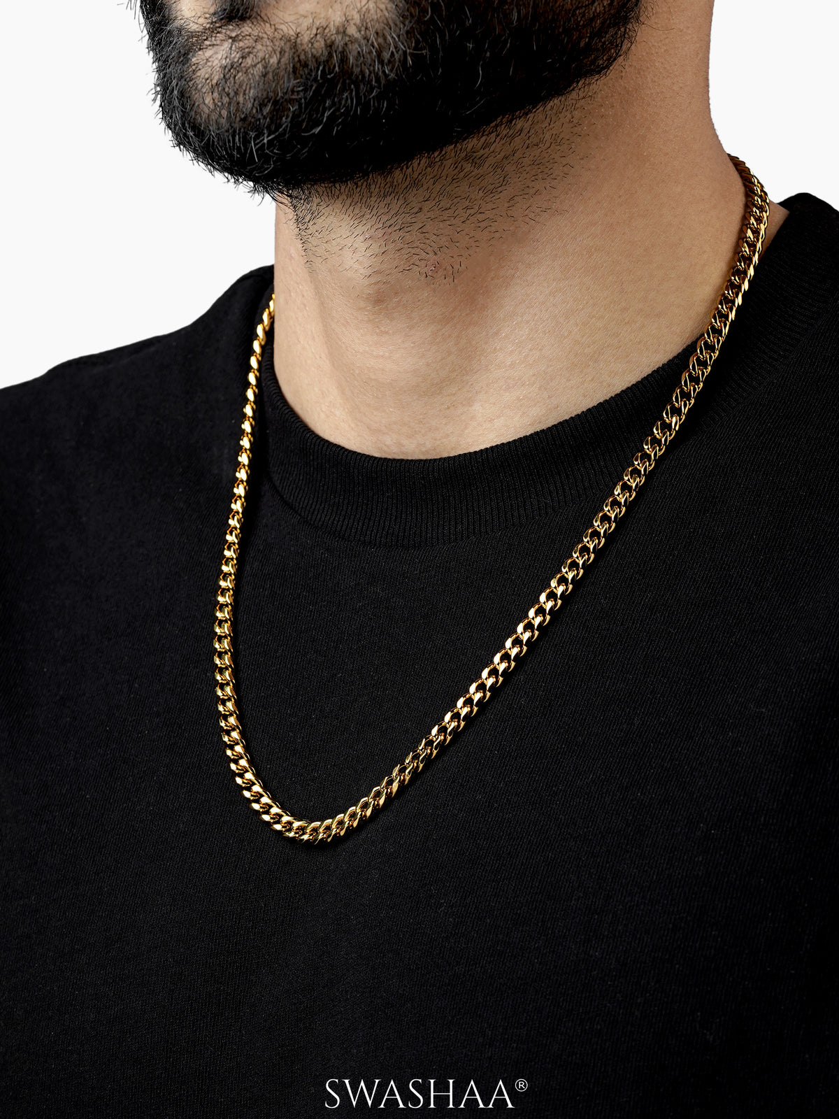 Cuban 18K Gold Plated 6 MM Men's Chain