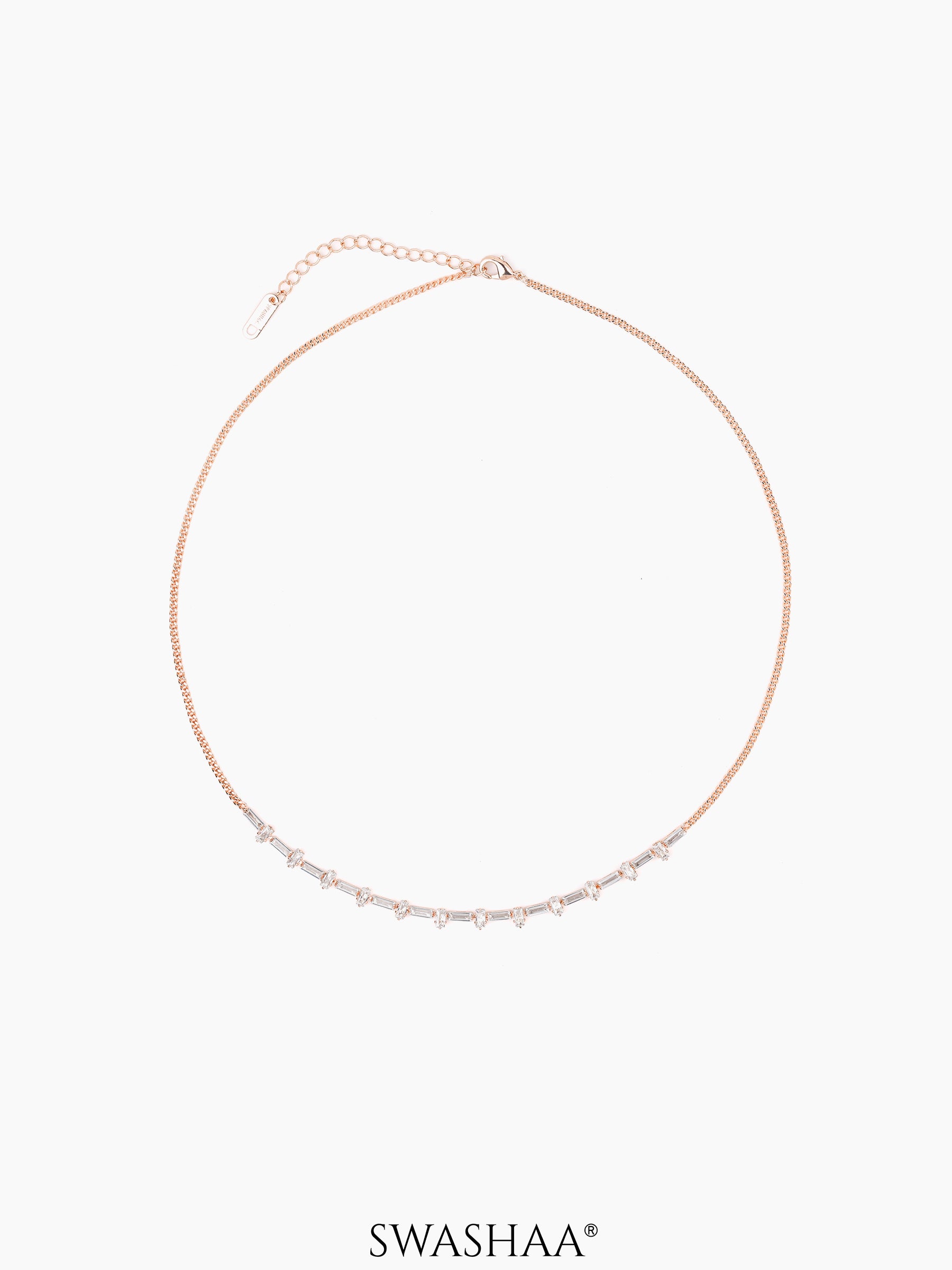 Binny Diamond Rosegold Plated Choker Necklace