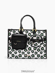 Blossom Leather Tote Bag