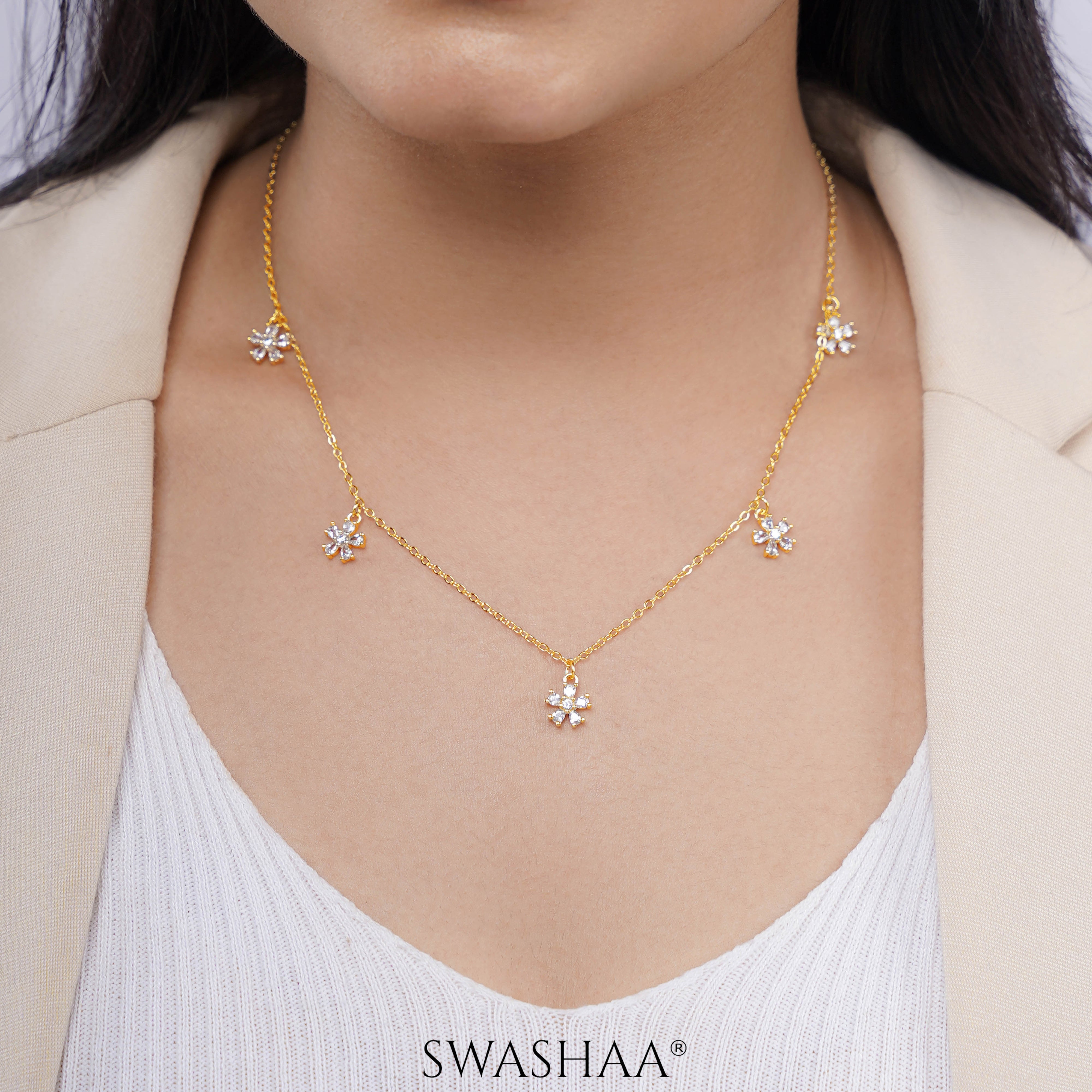 Blossomy 14K Gold Plated Choker