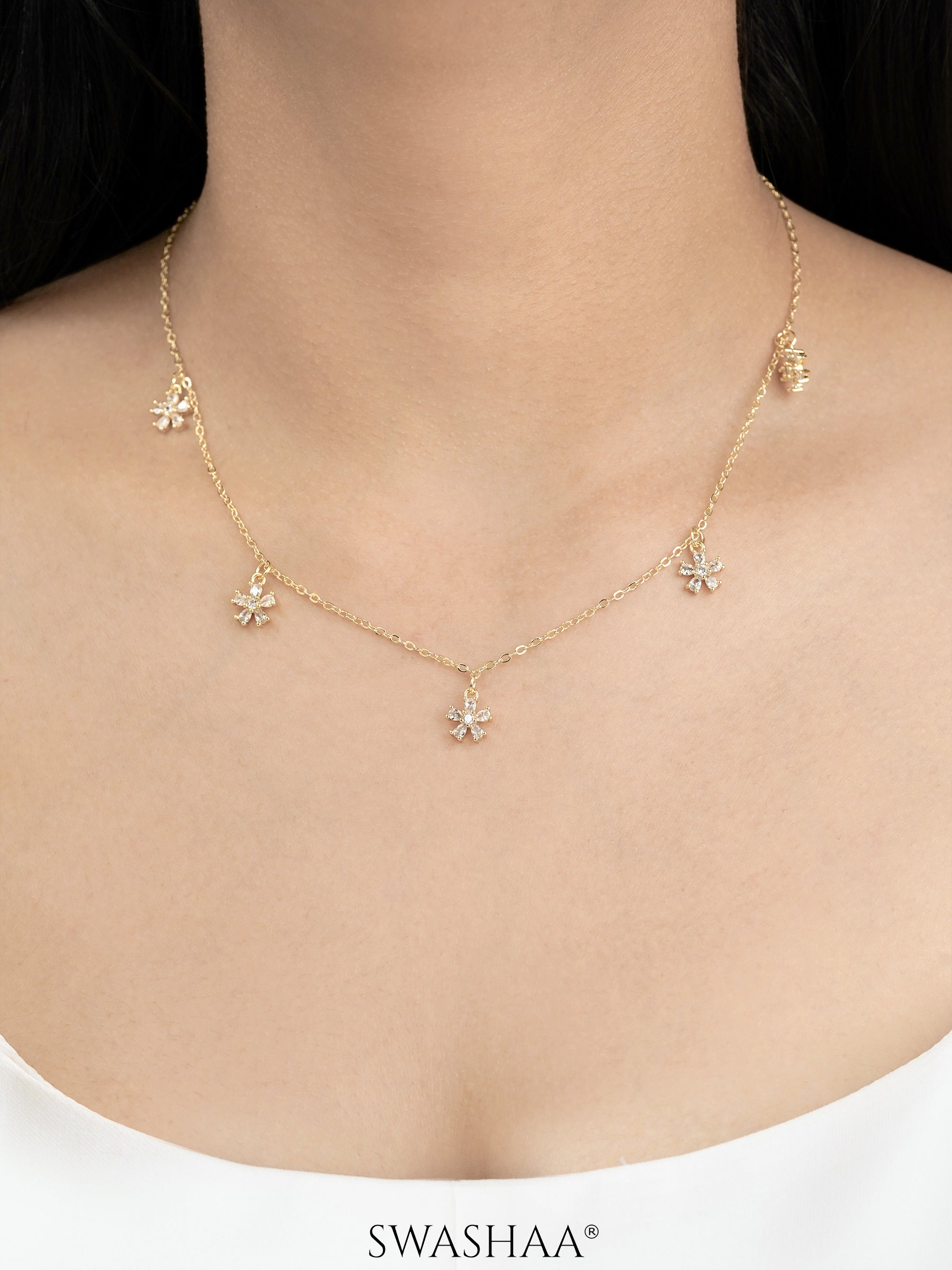 Blossomy 14K Gold Plated Choker