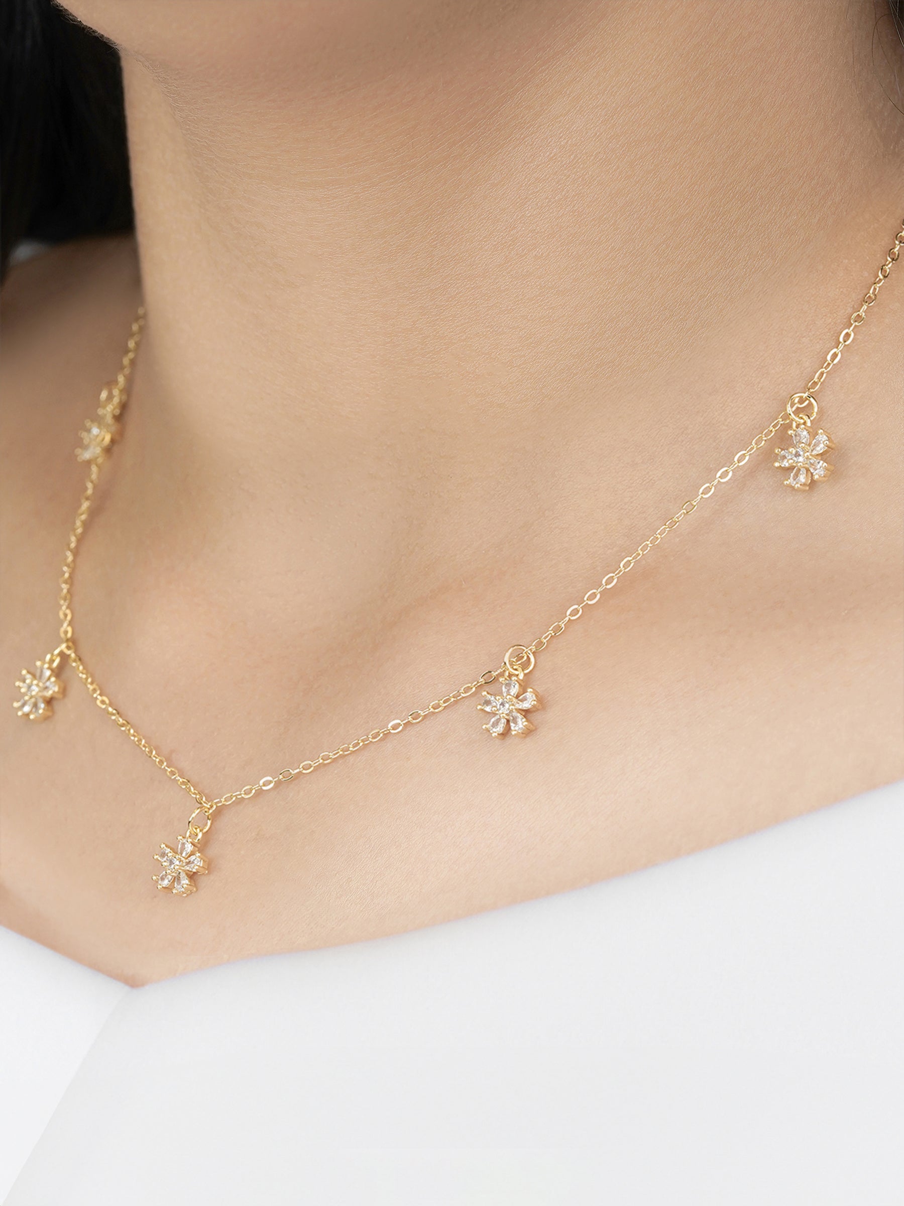 Blossomy 14K Gold Plated Choker