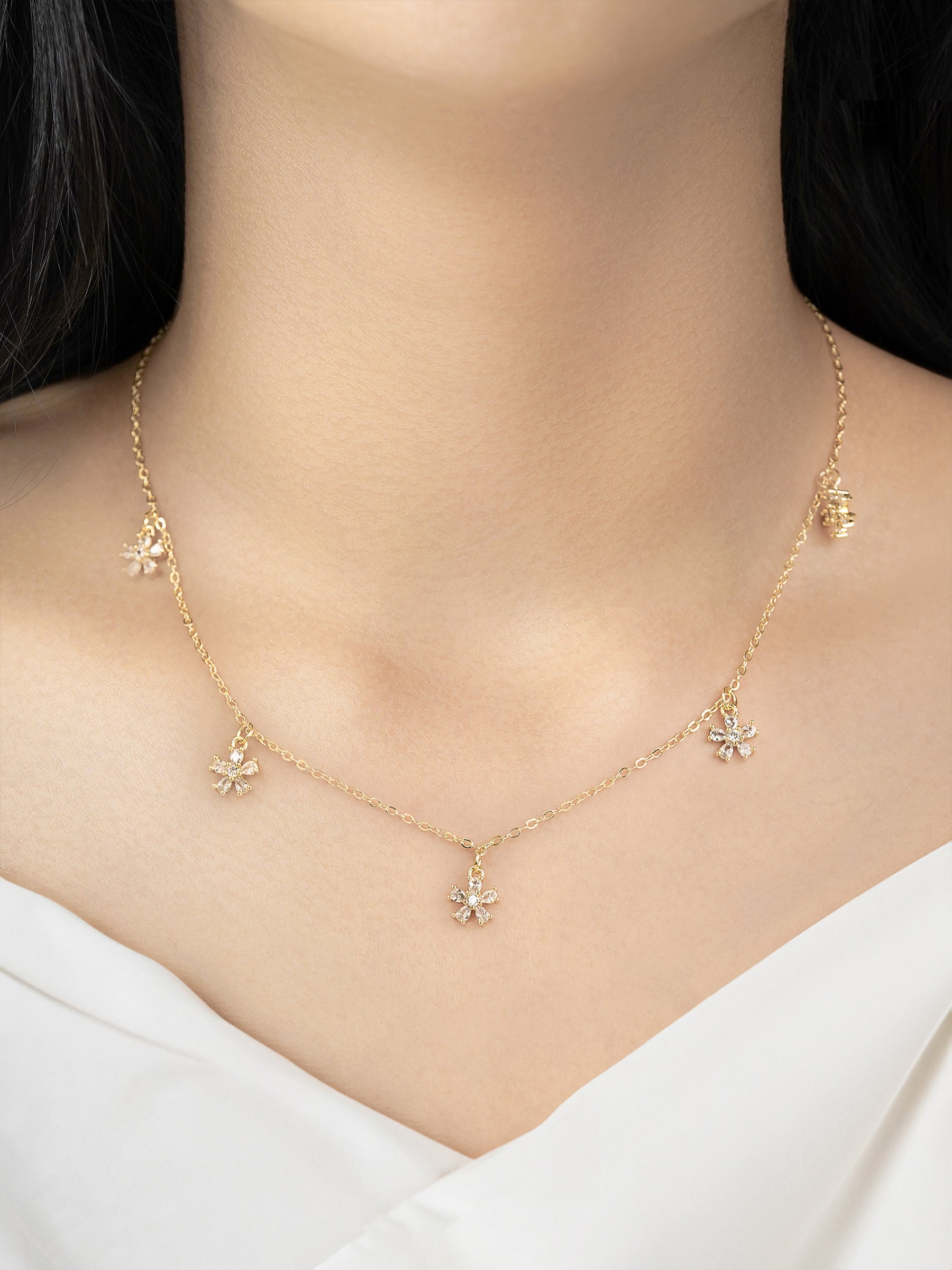 Blossomy 14K Gold Plated Choker
