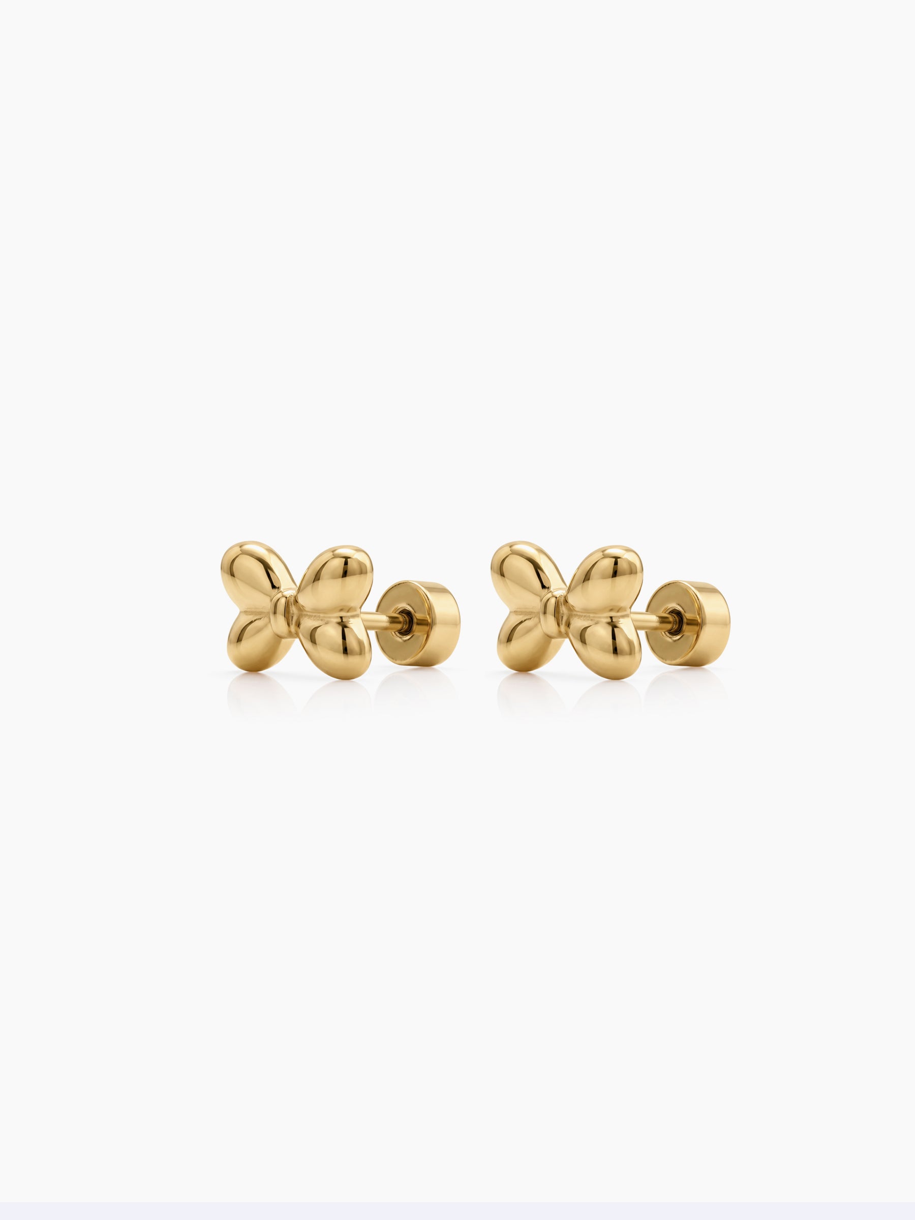 Bowbie Bow 18K Gold Plated Kid's Stud Earrings