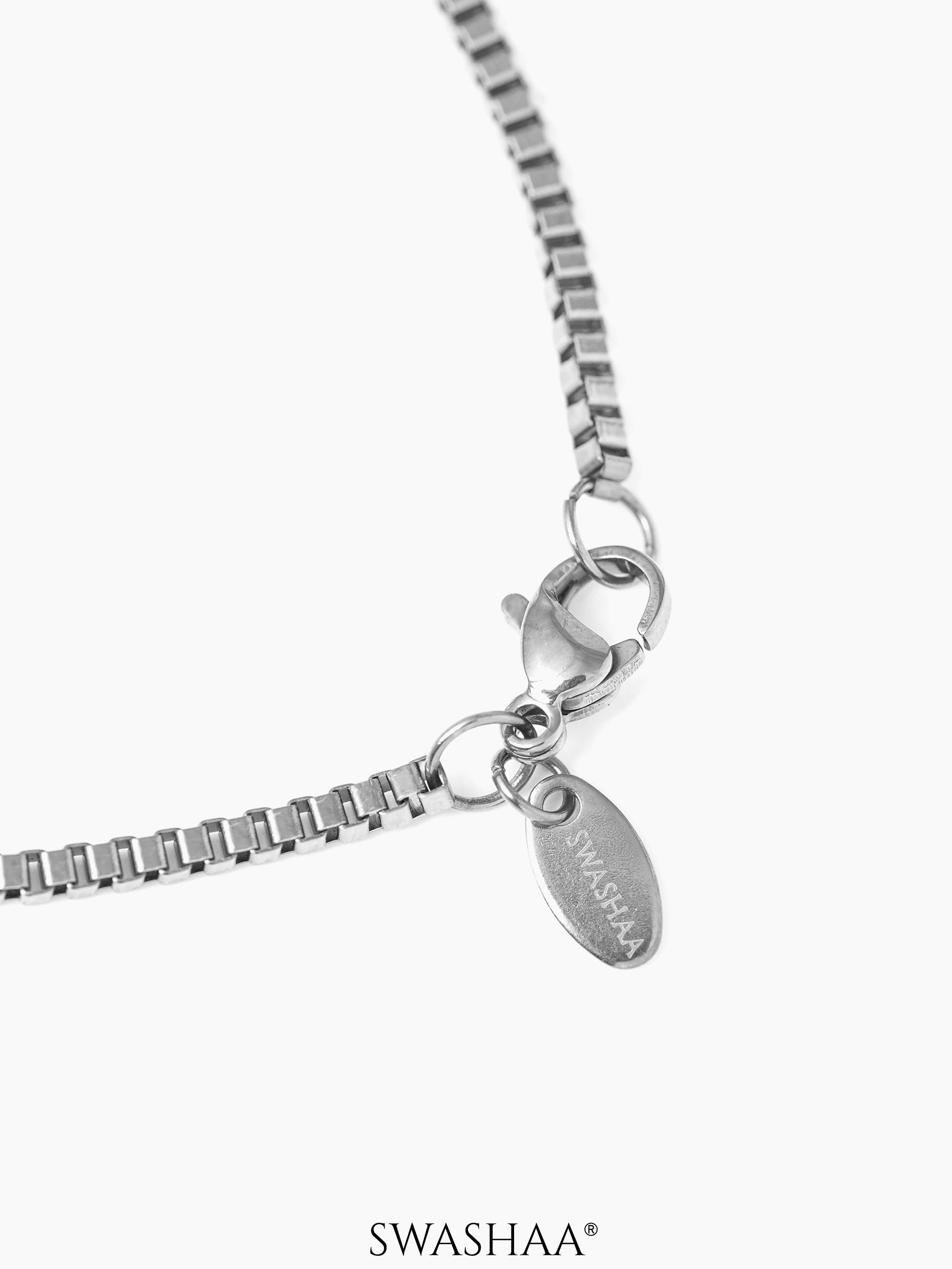 Box Geometric Links Silver 2 MM Men's Chain