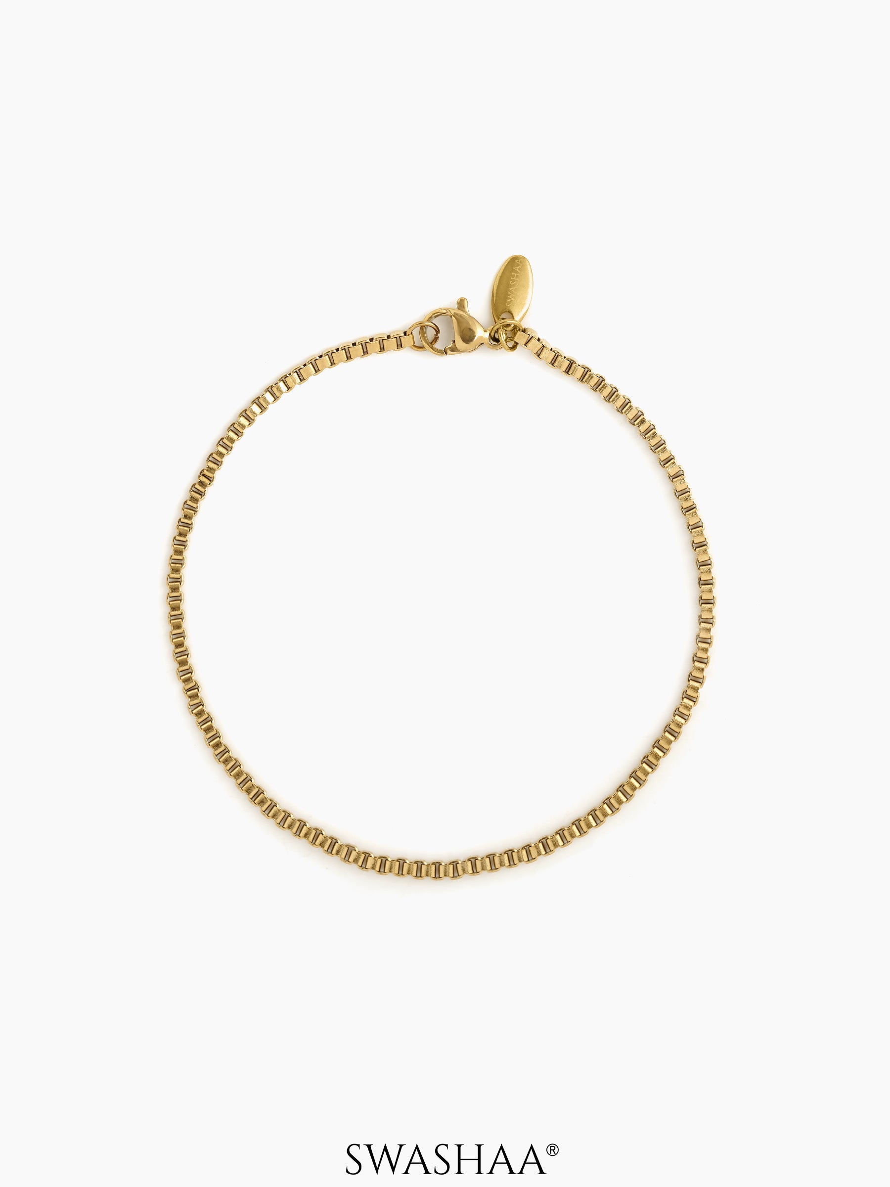 Box Chain 2 MM Men's Bracelet