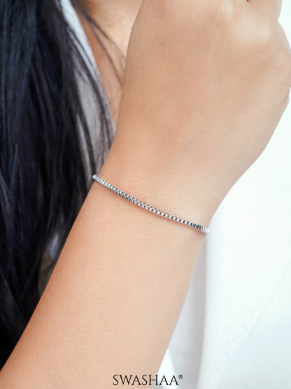 Box Chain 2 MM Silver Women's Bracelet