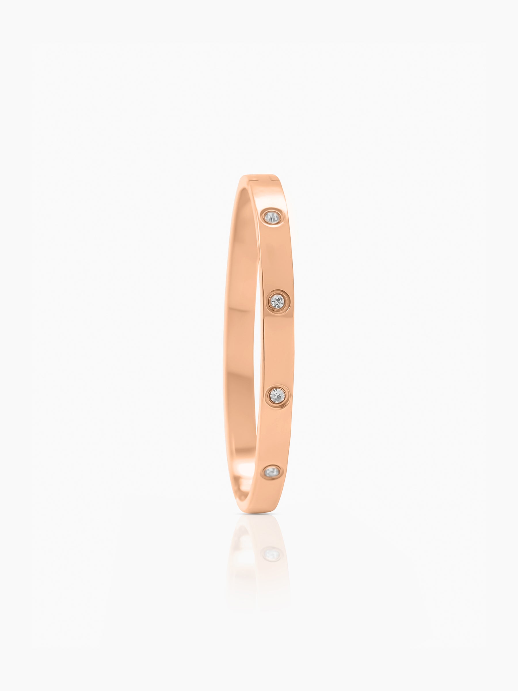Bree Band Diamond Rosegold Plated Bracelet