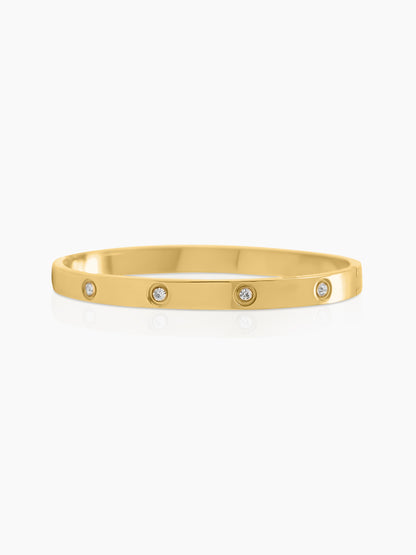 Bree Band Diamond 18K Gold Plated Bracelet
