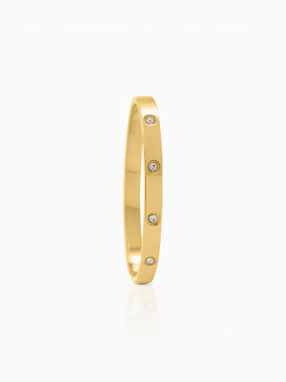 Bree Band Diamond 18K Gold Plated Bracelet