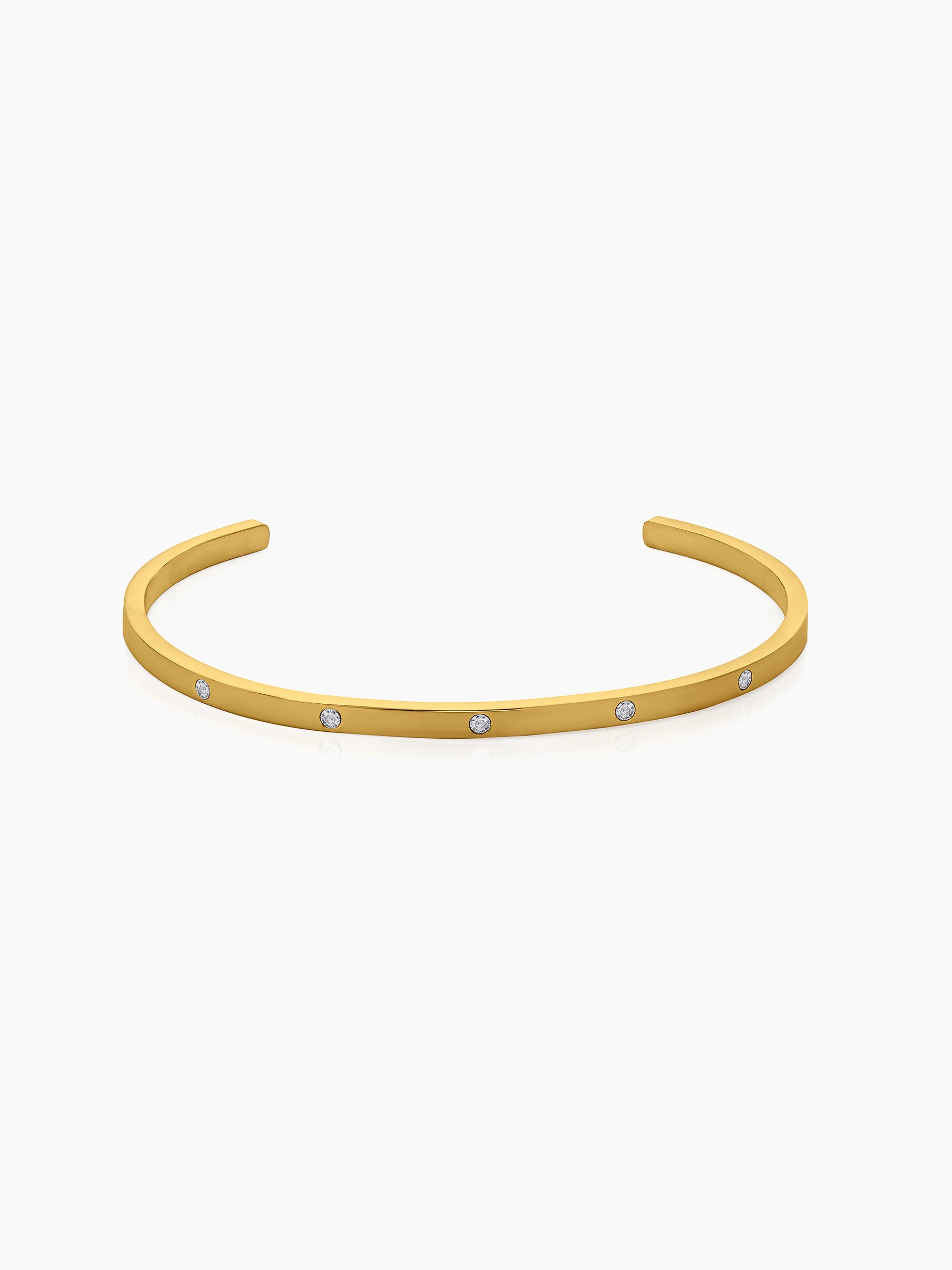 Bree Diamonds 18K Gold Plated Cuff Bracelet