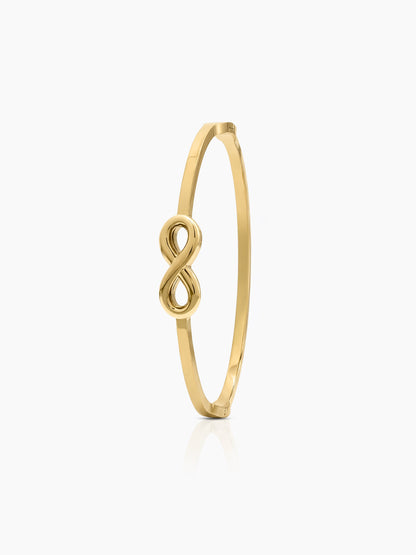Briar Infinity 18K Gold Plated Women's Solid Band Bracelets