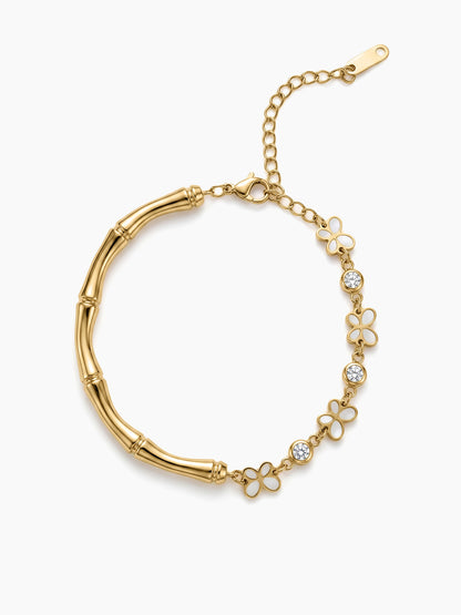 Brioni Butterfly Solitaire Diamond 18K Gold Plated Women's Bracelets