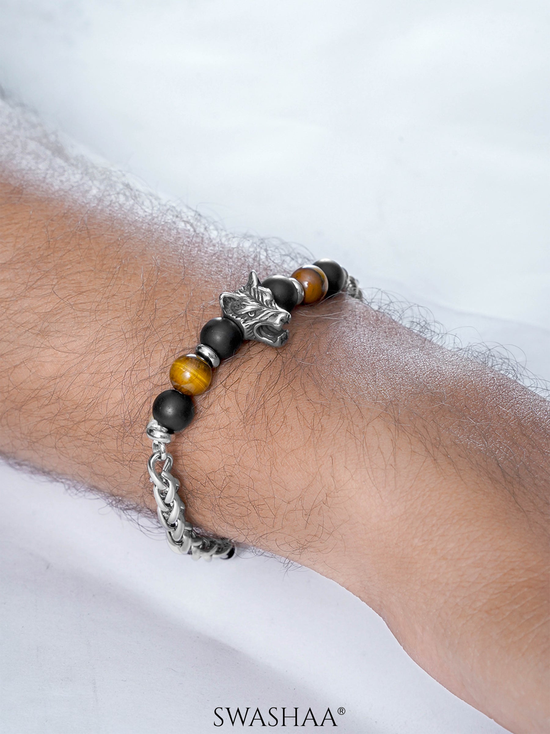 Brucel Men's Beaded Bracelet