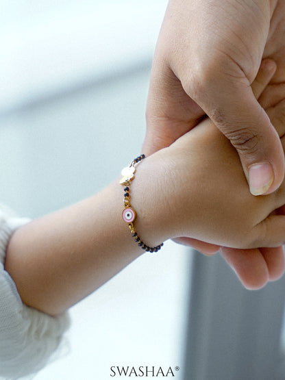 Butterfly Shield 18K Gold Plated Kid's Nazariya Bracelet