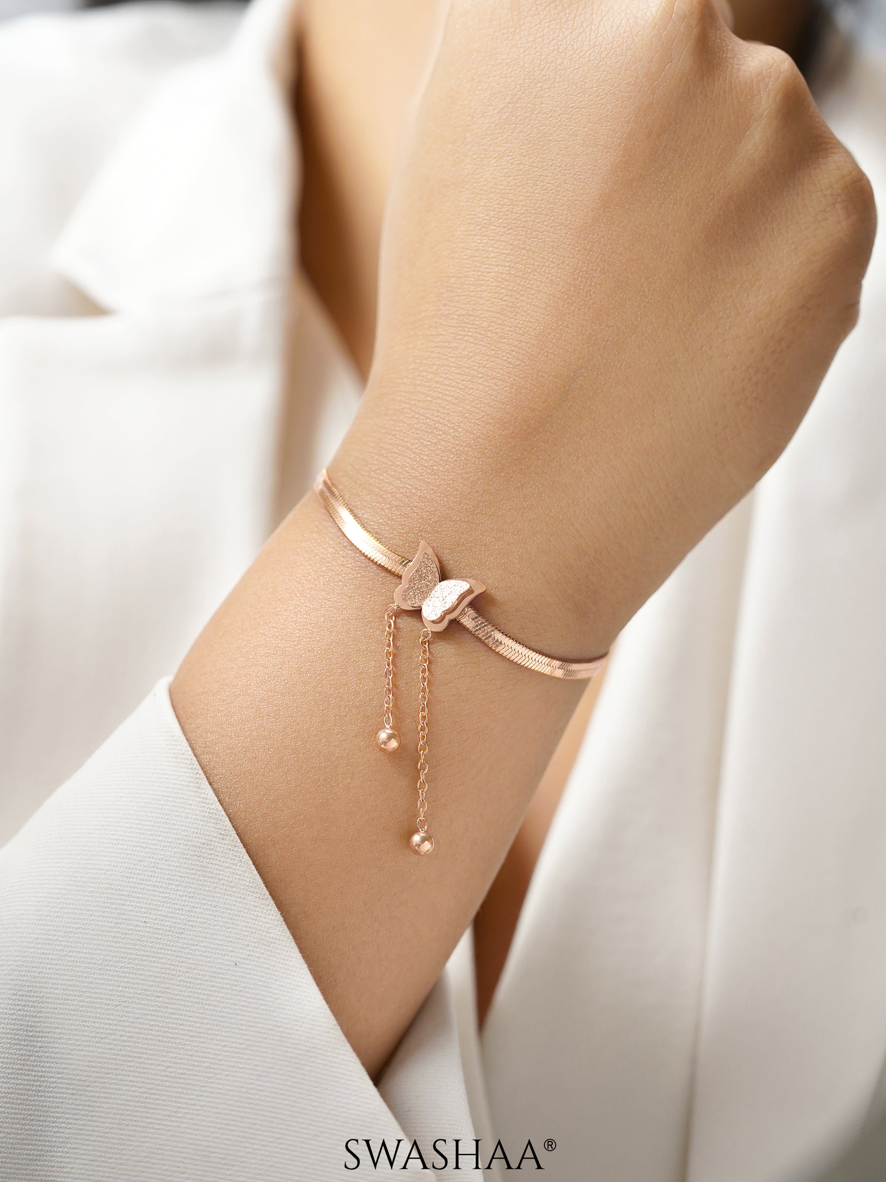 Butterfly Snake Chain Bracelet