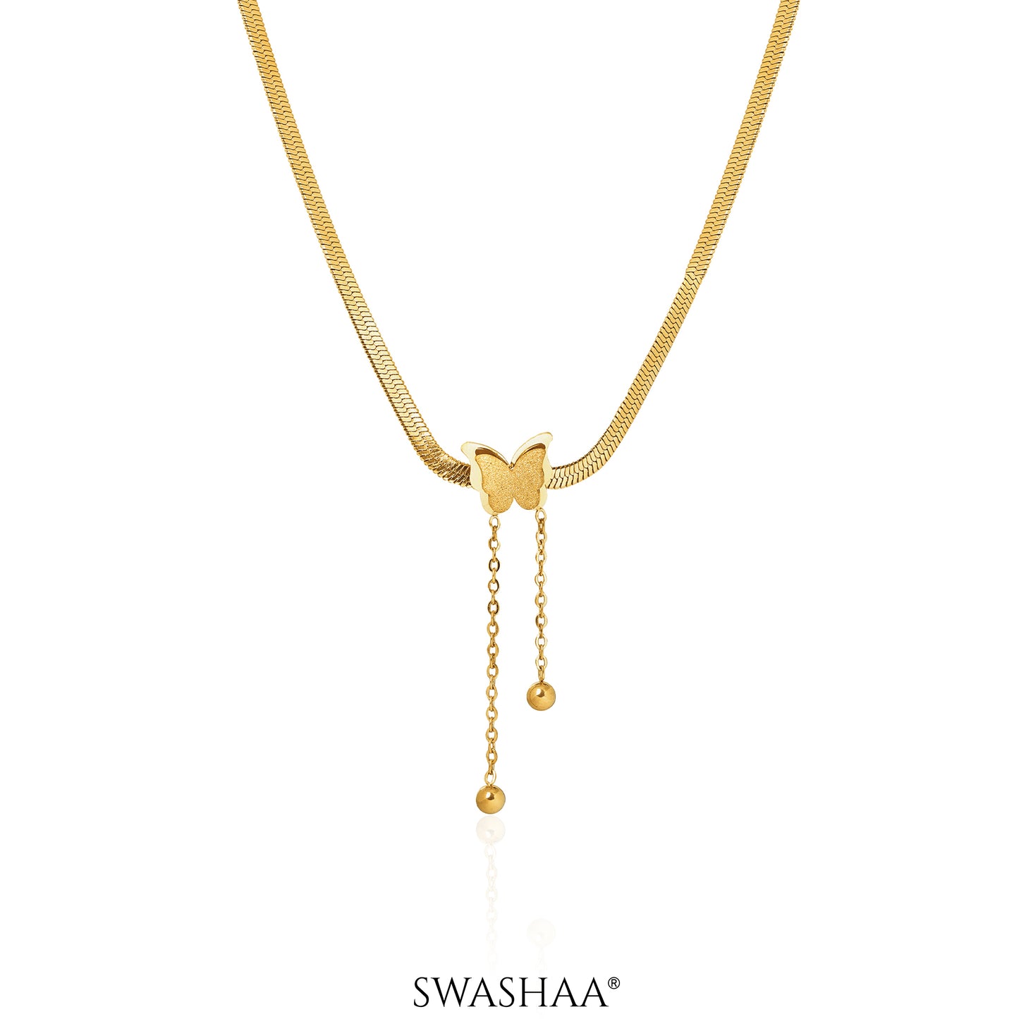 Butterfly Snake Chain Necklace