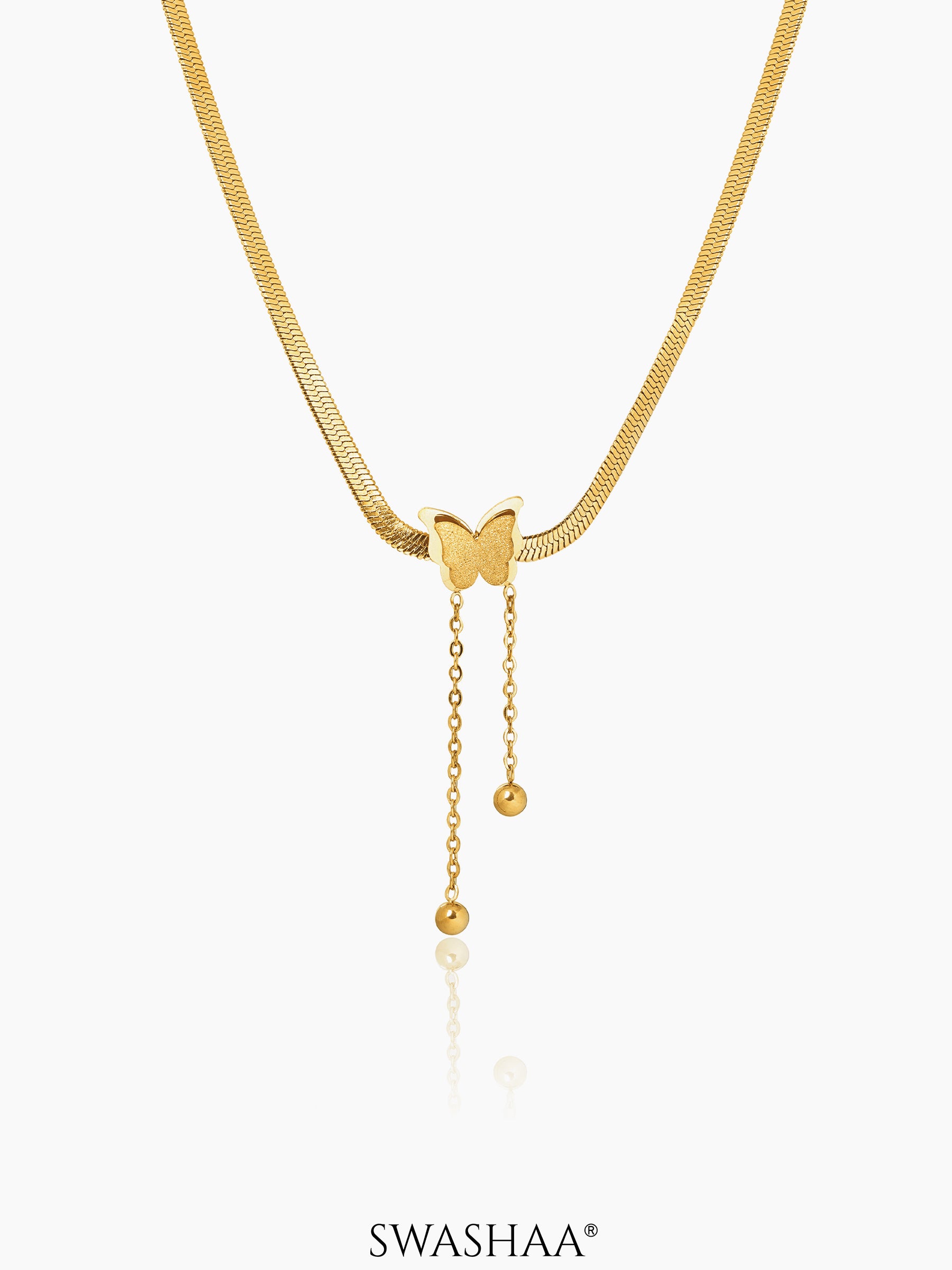 Butterfly Snake Chain Necklace