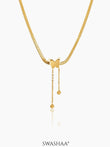 Butterfly Snake Chain 18K Gold Plated Necklace