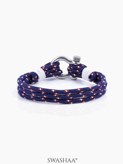 Byjun Navy Multi Strand Men's Rope Bracelet
