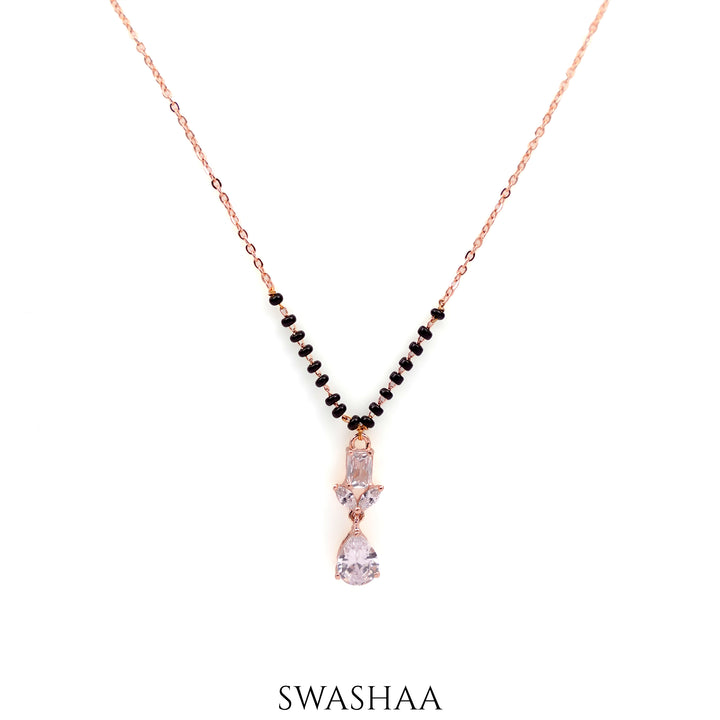 Chahel Rosegold Plated Mangalsutra