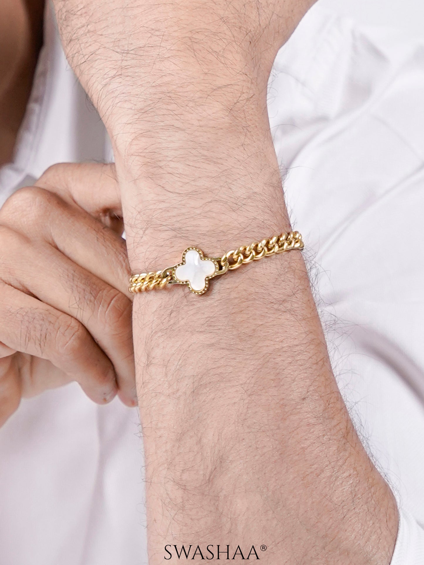 Clover Chain Men's Bracelet