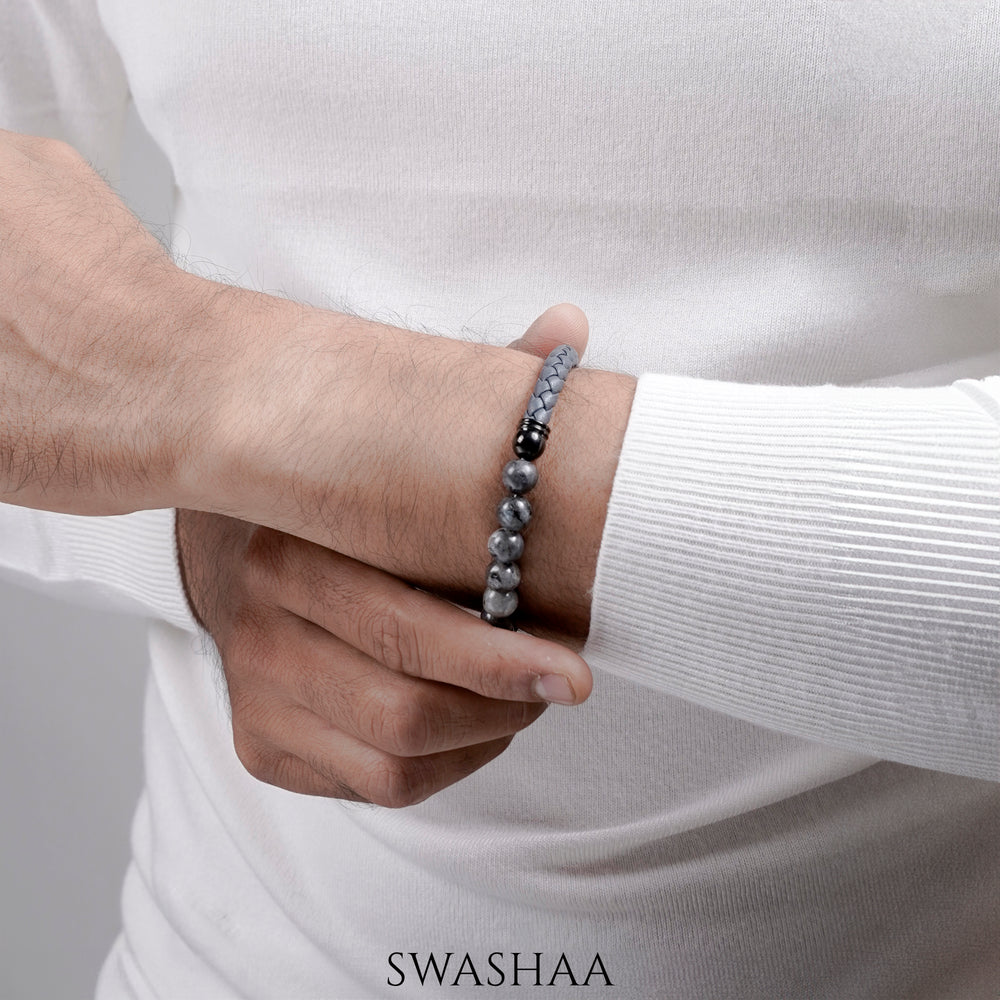 Cadmas Men's Leather Bracelet - Swashaa