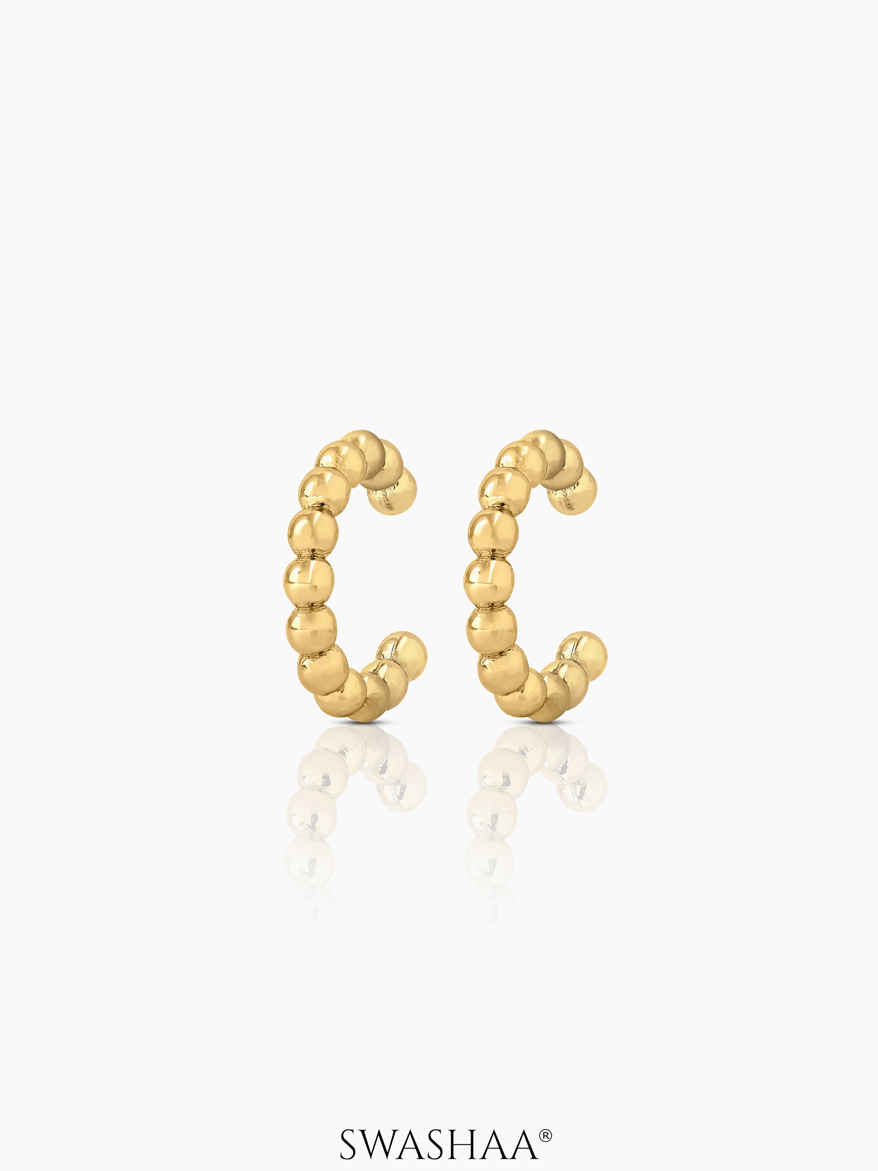 Cairo Beads 18K Gold Plated Ear Cuffs