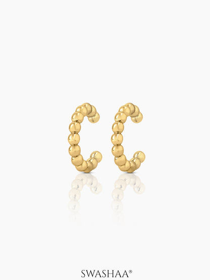 Cairo Beads 18K Gold Plated Ear Cuffs