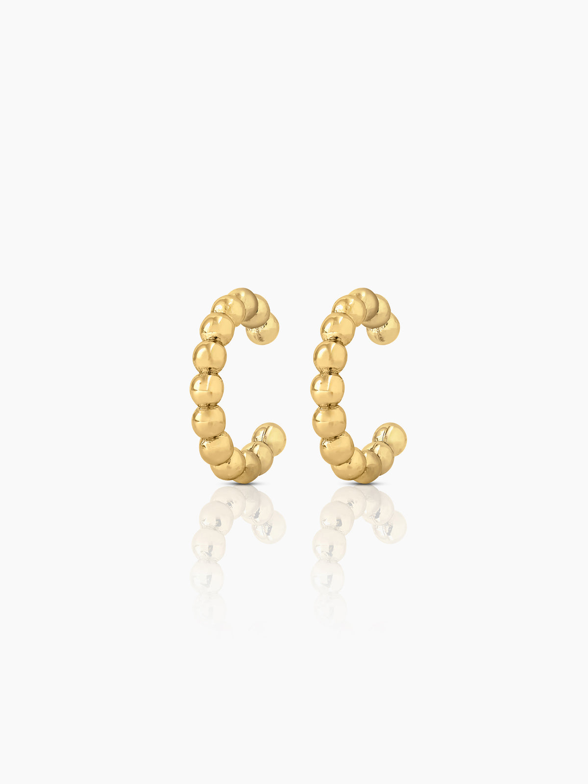 Cairo Beads 18K Gold Plated Ear Cuffs