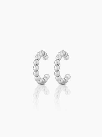 Cairo Beads Silver Ear Cuffs
