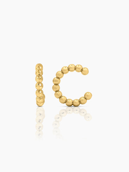 Cairo Beads 18K Gold Plated Ear Cuffs