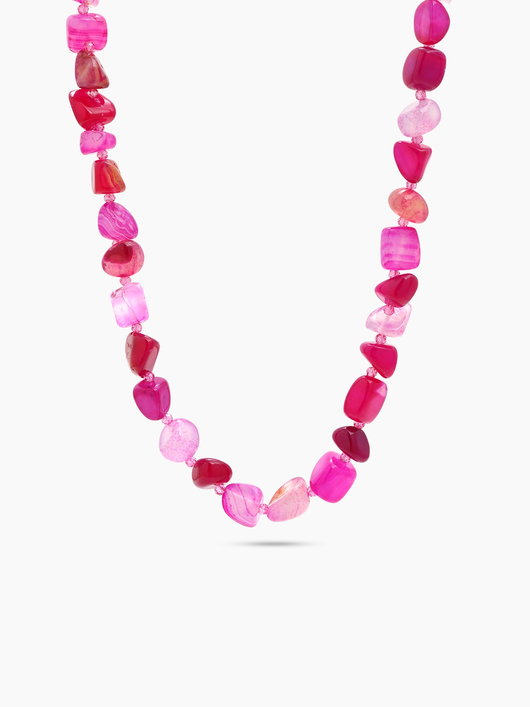 Candy Crush Pink Women’s Beaded Necklace