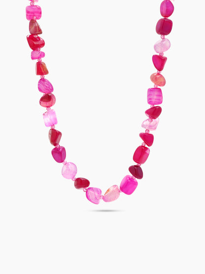 Candy Crush Pink Women’s Beaded Necklace