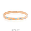 Cara Evil Eye Rosegold Plated Band Bracelet