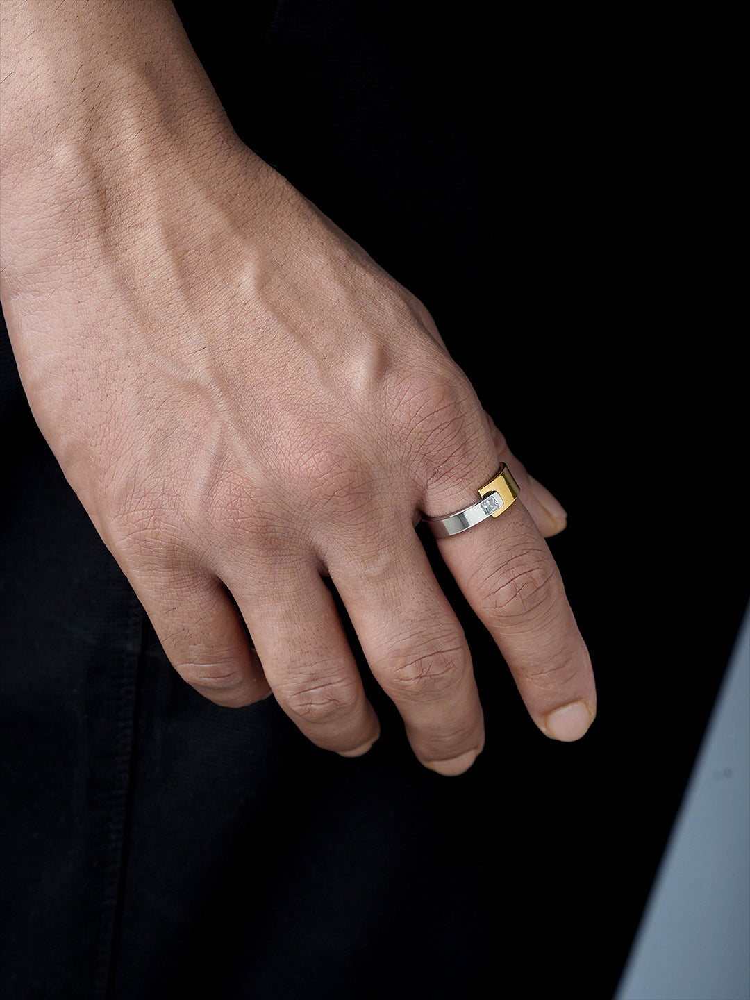 Caravan 18K Gold Plated - Silver Men's Ring