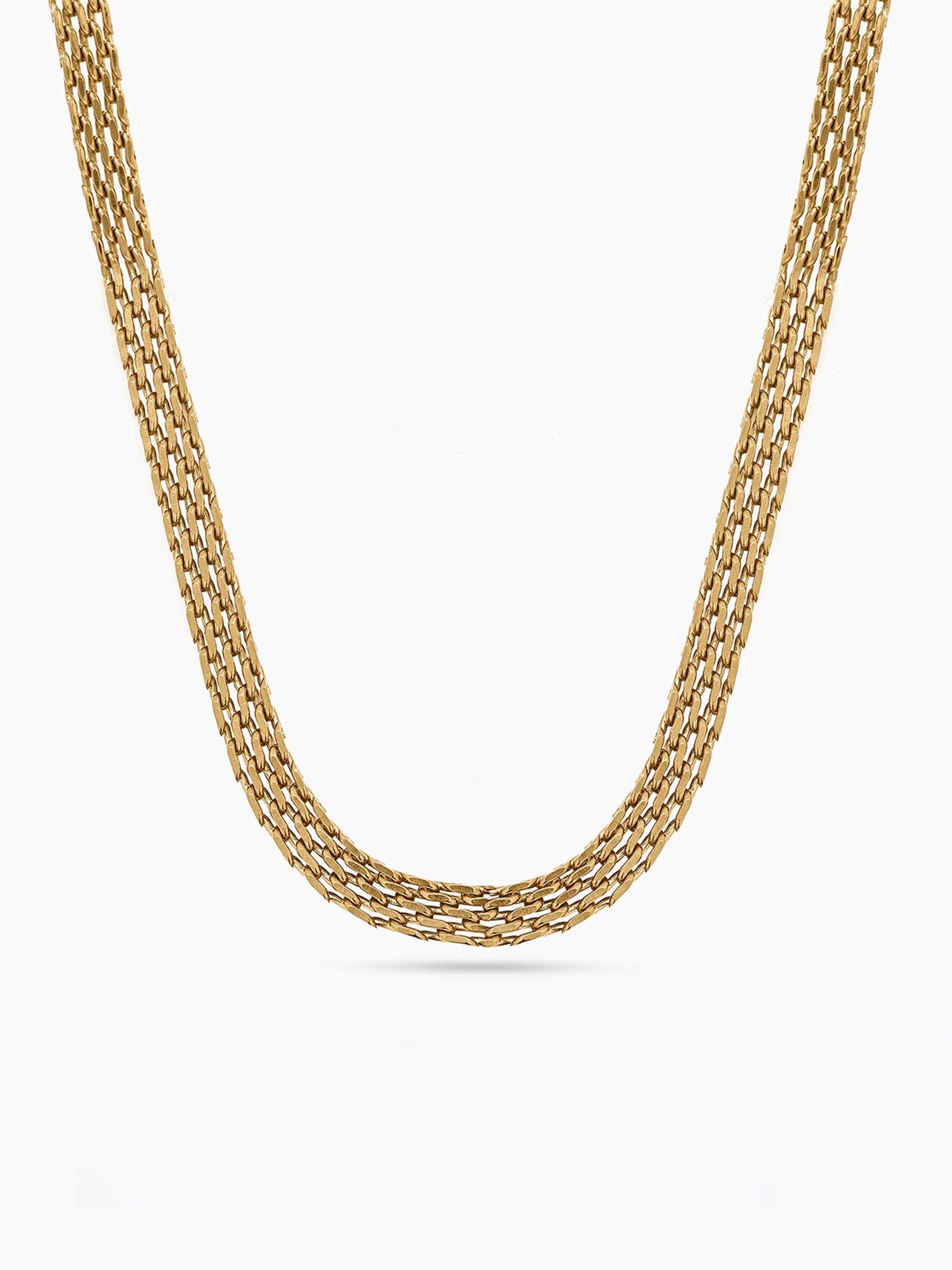 Carina Layered Link 18K Gold Plated Women's Chain