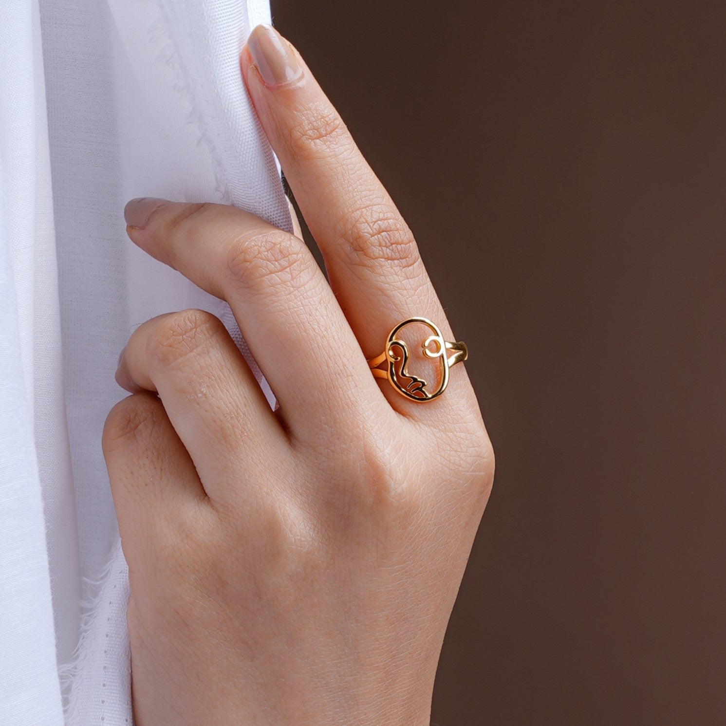 Charron 18K Gold Plated Ring
