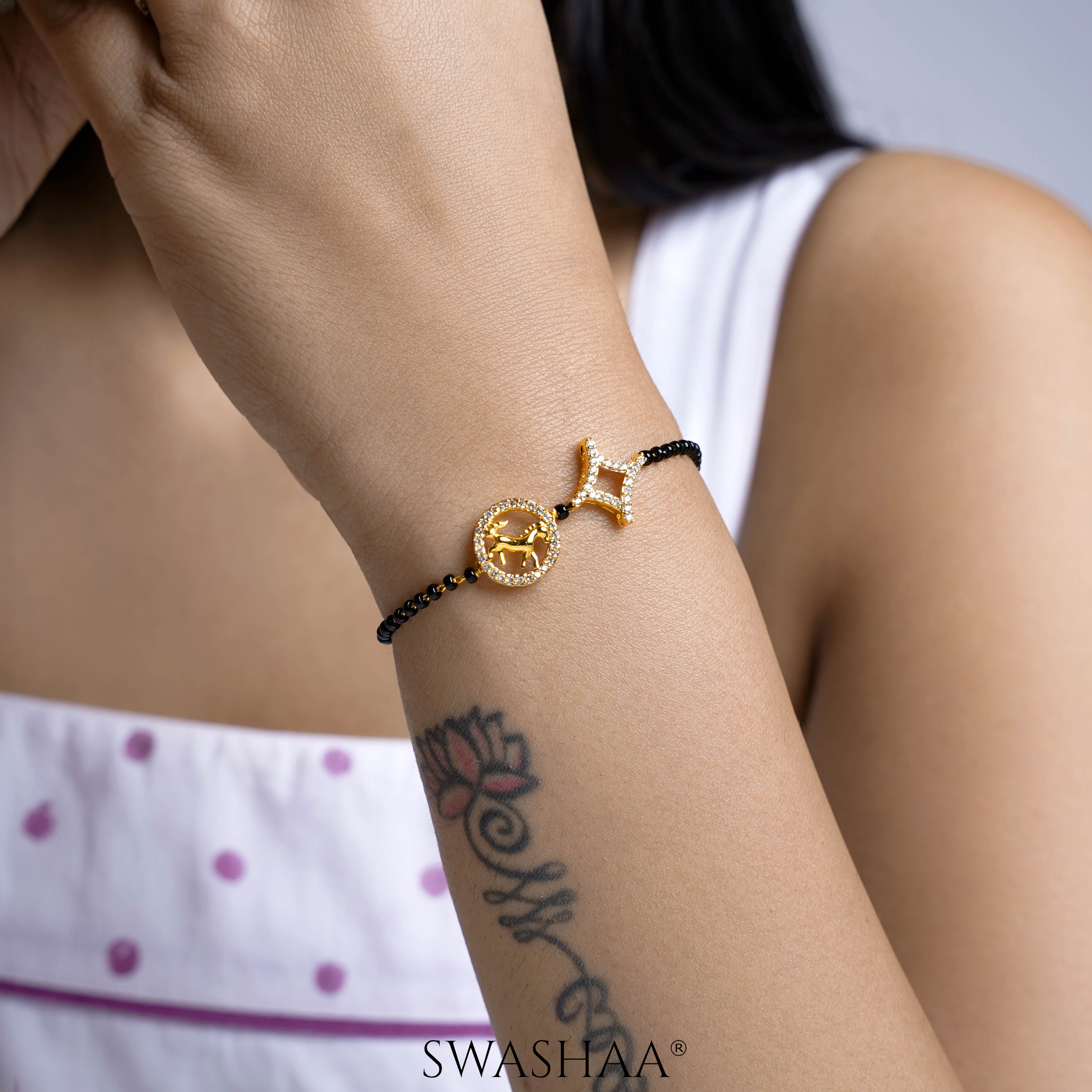 Charvi 18K Gold Plated Mangalsutra Bracelet