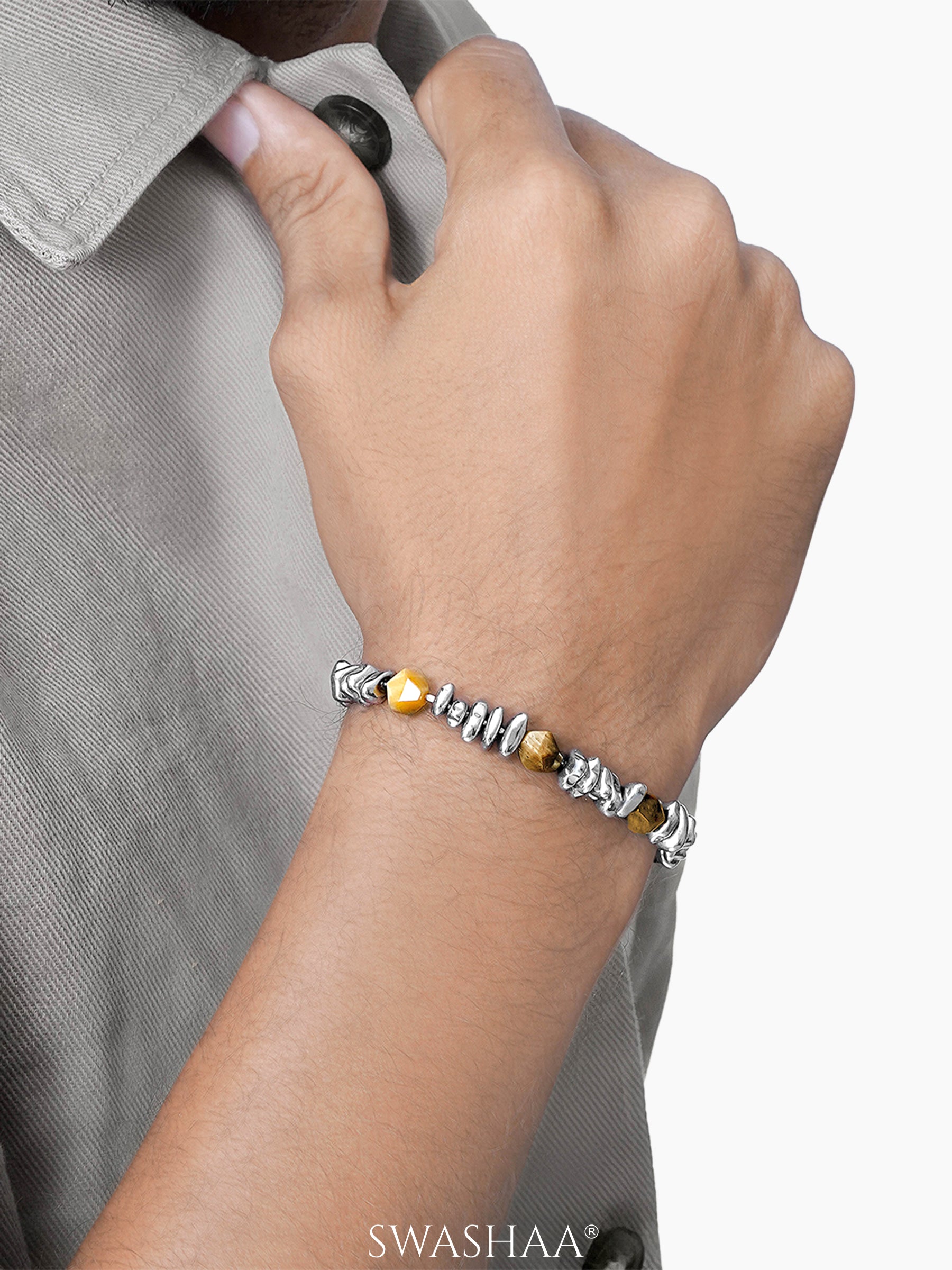 Christo Men's Beaded Bracelet