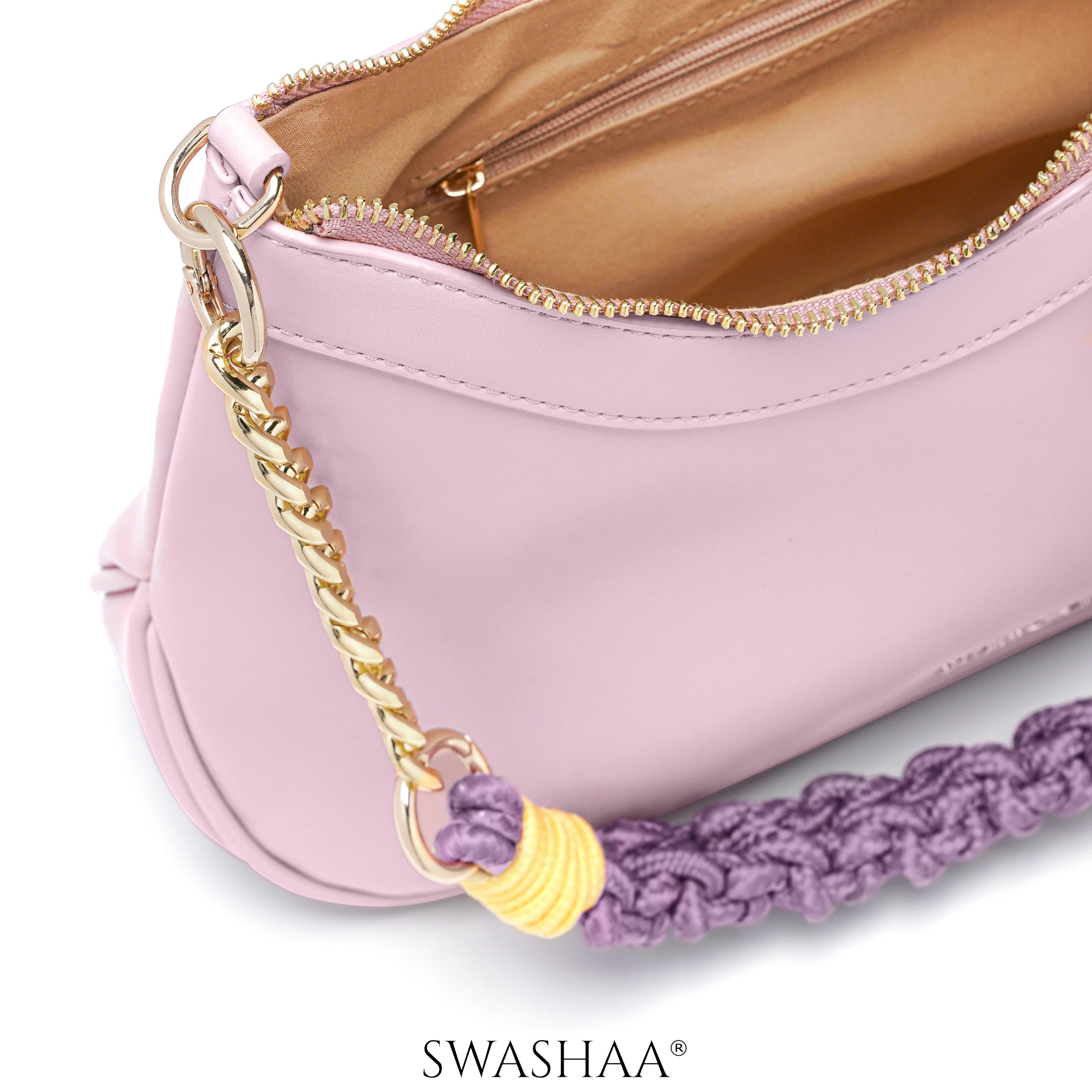 Claire Braided Leather Shoulder Bag