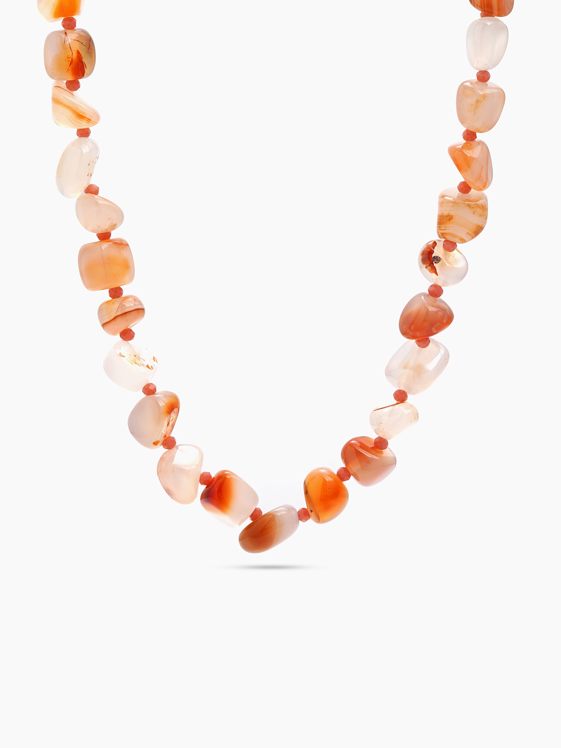 Cleo Peach Women’s Beaded Necklace
