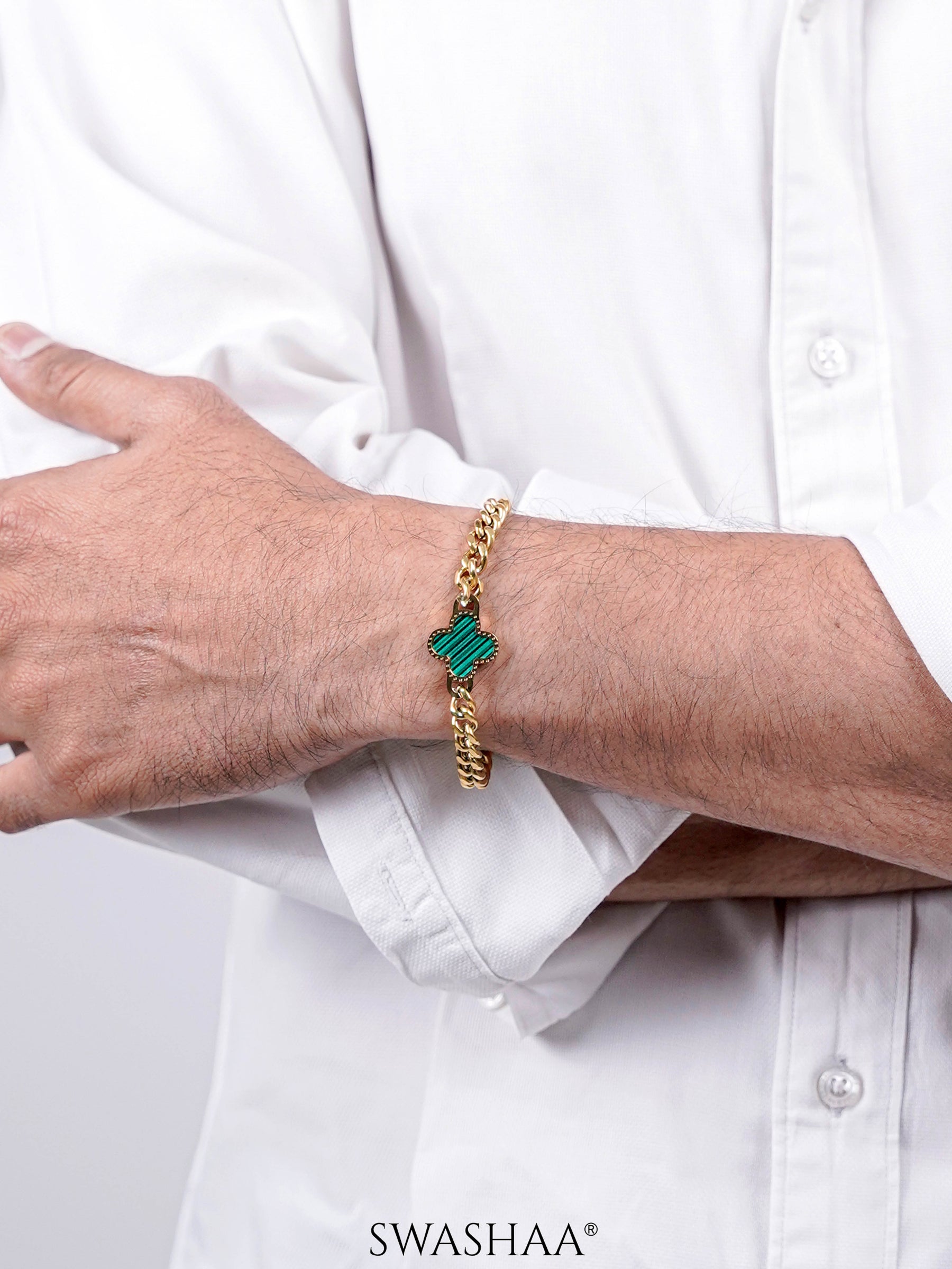 Clover Chain Men's Bracelet