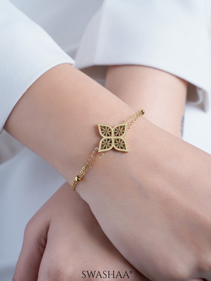 Clover Floral Charm Women's Loose Chain Bracelet