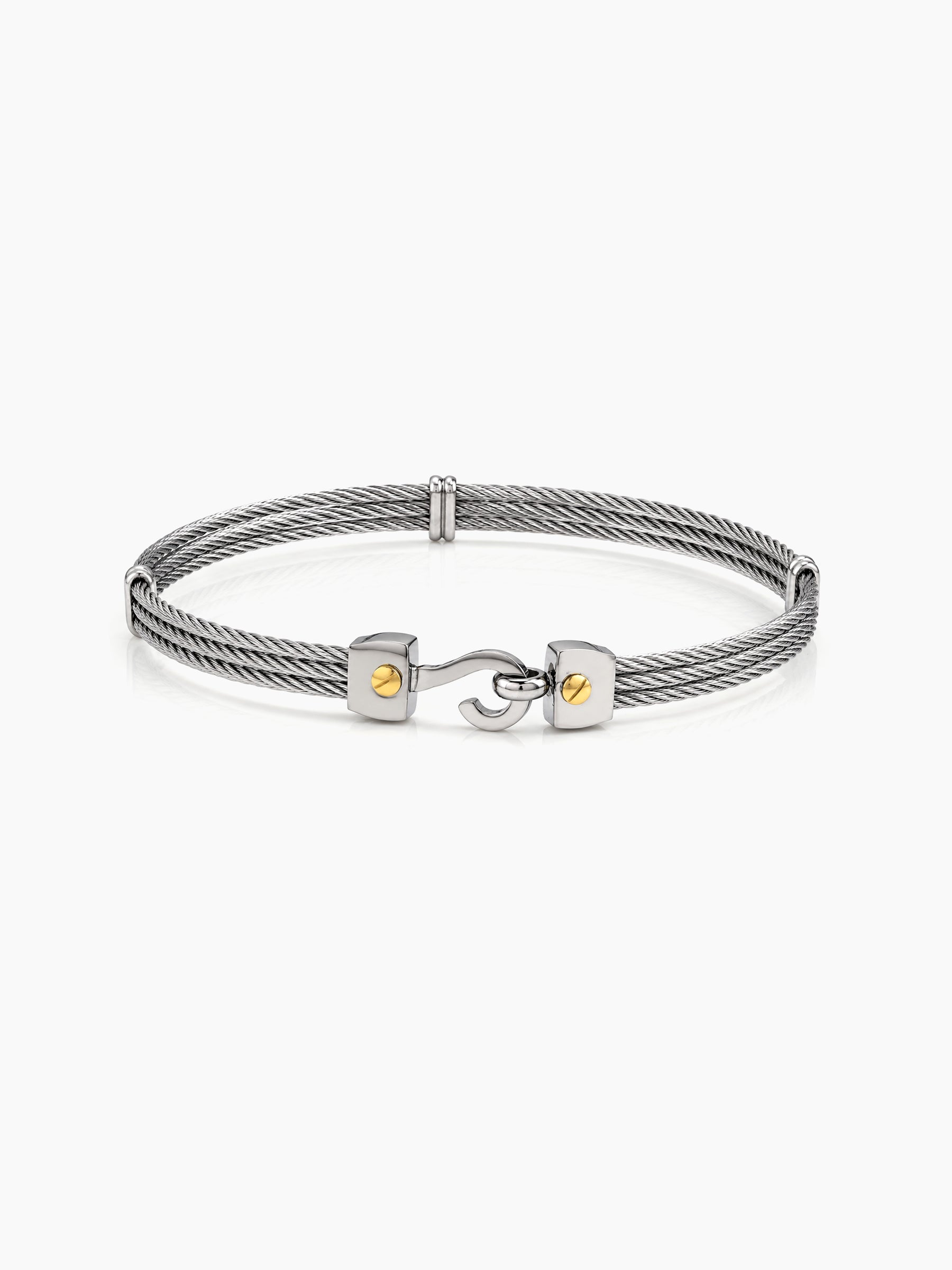 Cobalt Silver Wired Men's Bracelet