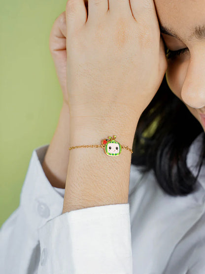 Cocomelon Charm 18K Gold Plated Kid's Loose Bracelet