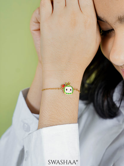 Cocomelon Charm 18K Gold Plated Kid's Loose Bracelet