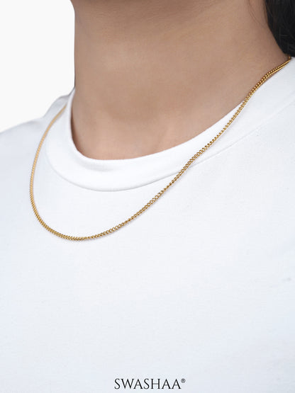 Connel 2 MM 18k Gold Plated Women's Chain