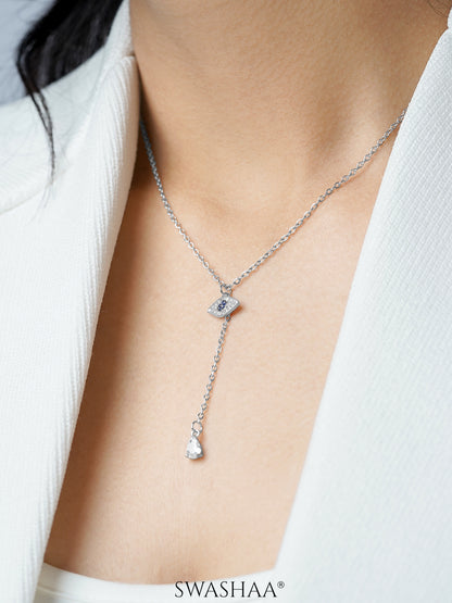 Connor Evil Eye Silver Chain Pendant Necklace