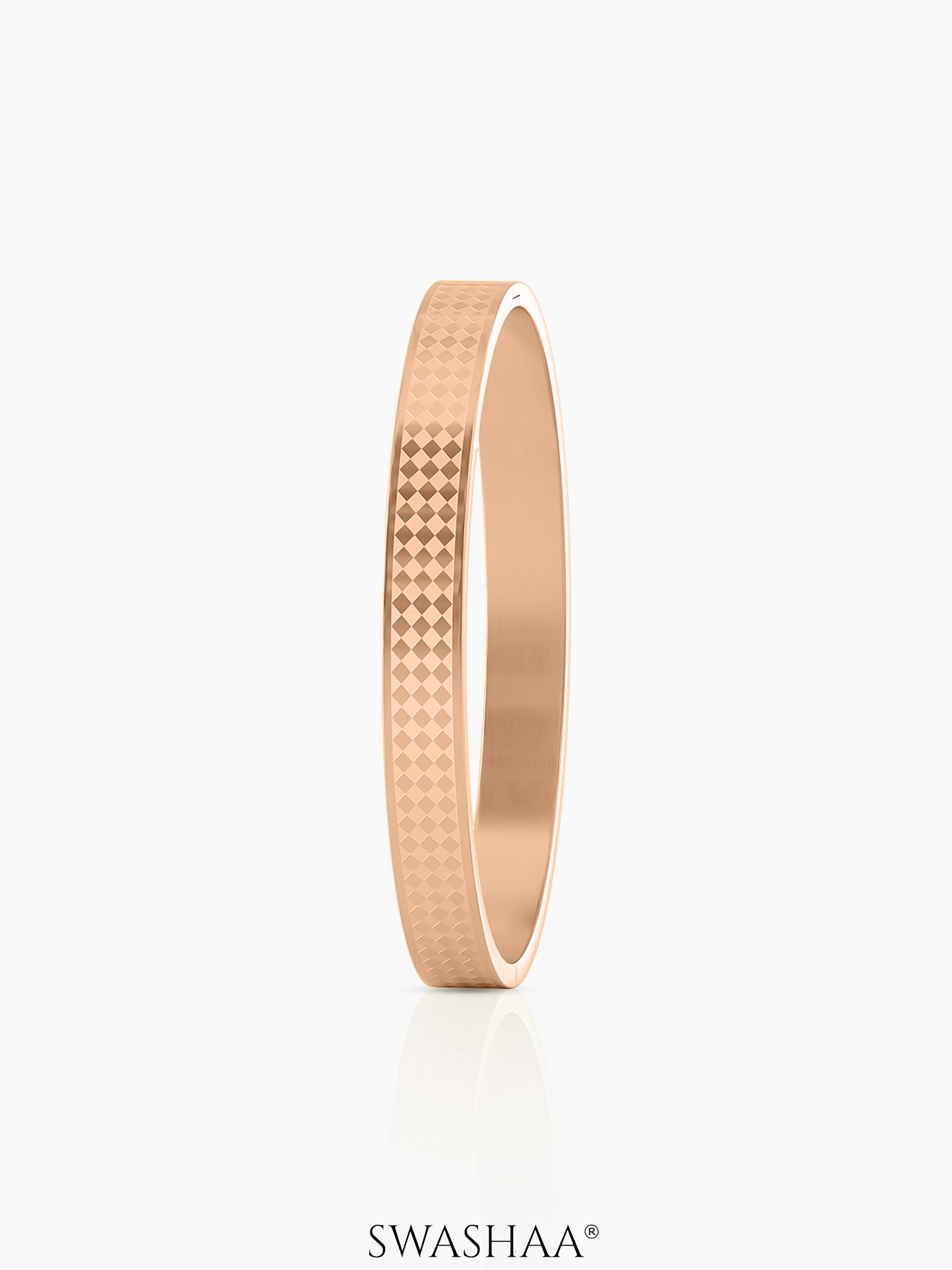 Jaden Pattern Rosegold Plated Bracelet